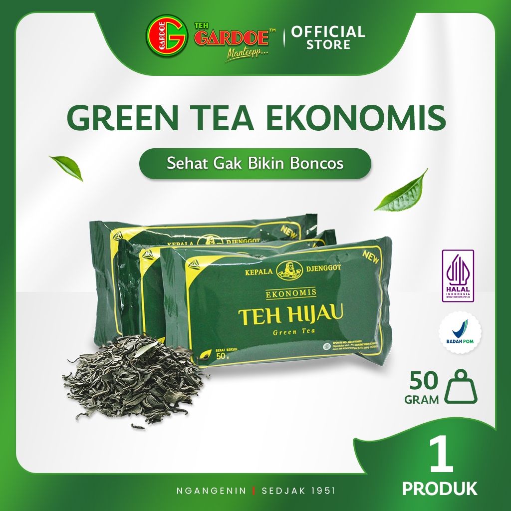 

Kepala Djenggot Teh Hijau Sachet Ekonomis 50 gr