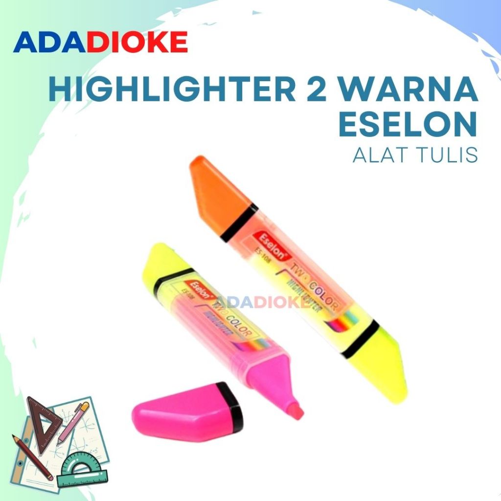 

Stabilo 2 Sisi Stabilo Eselon Highlighter 2 Warna Bolak Balik