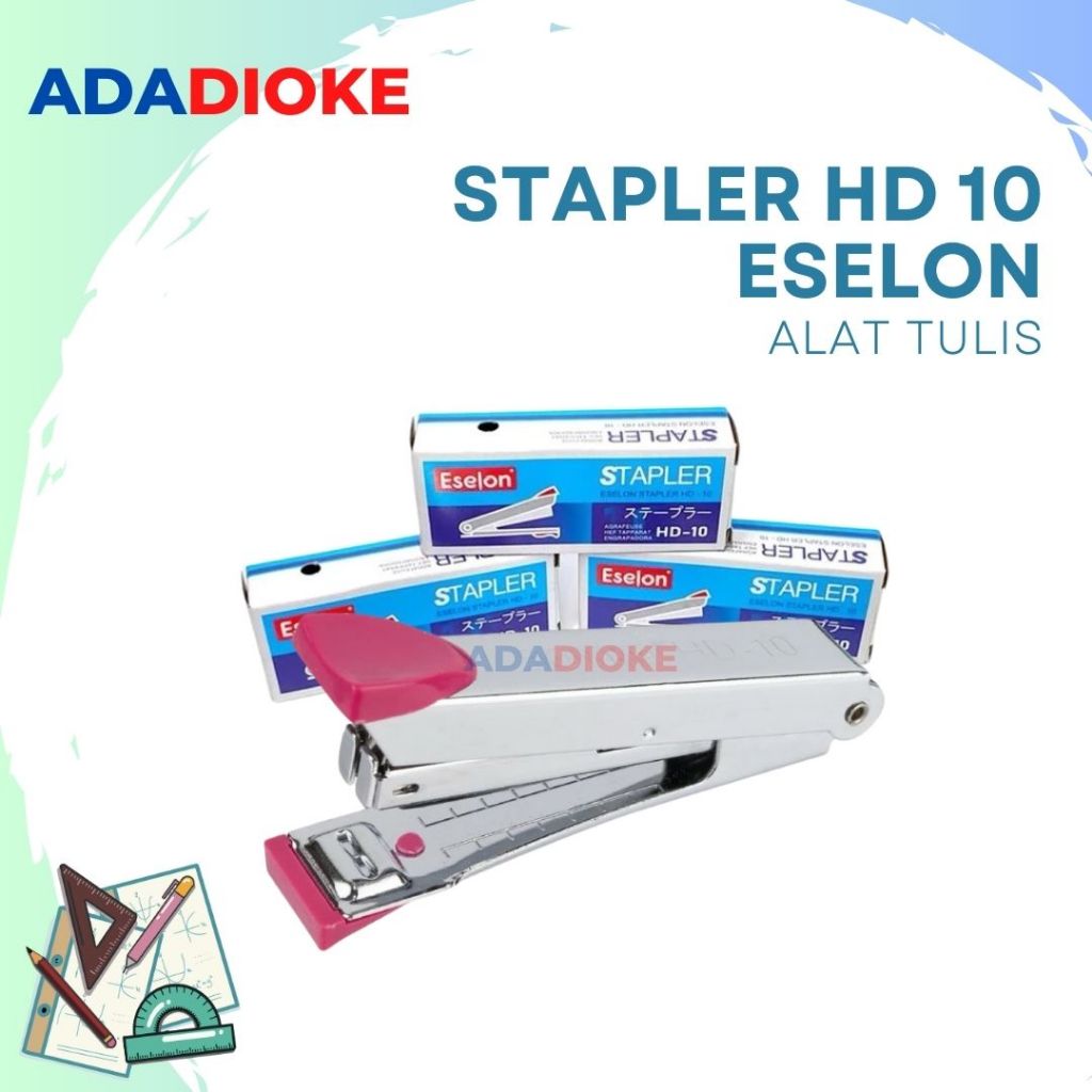 

Stapler Staples Hekter Jepretan Kertas Eselon Stapler HD-10
