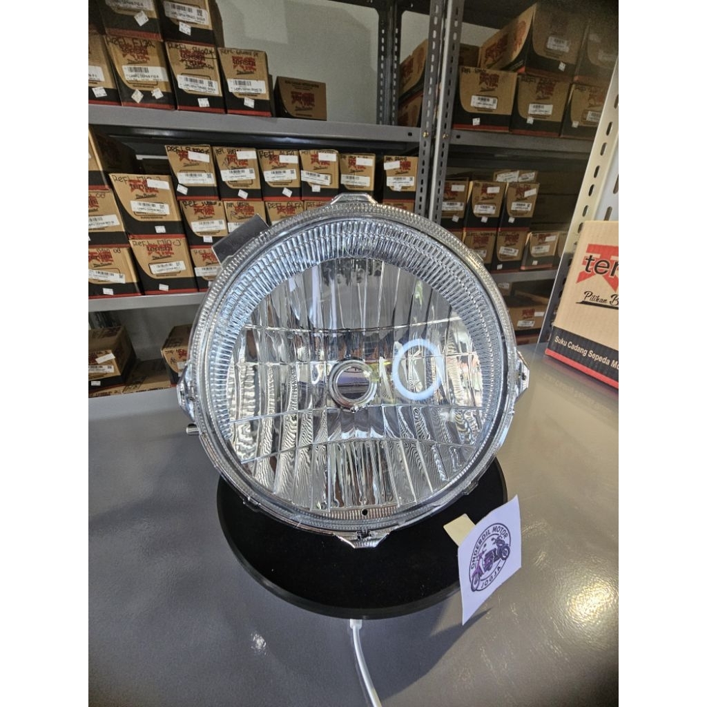 Reflektor Lampu Depan Motor X-Ride Merek Tenshi