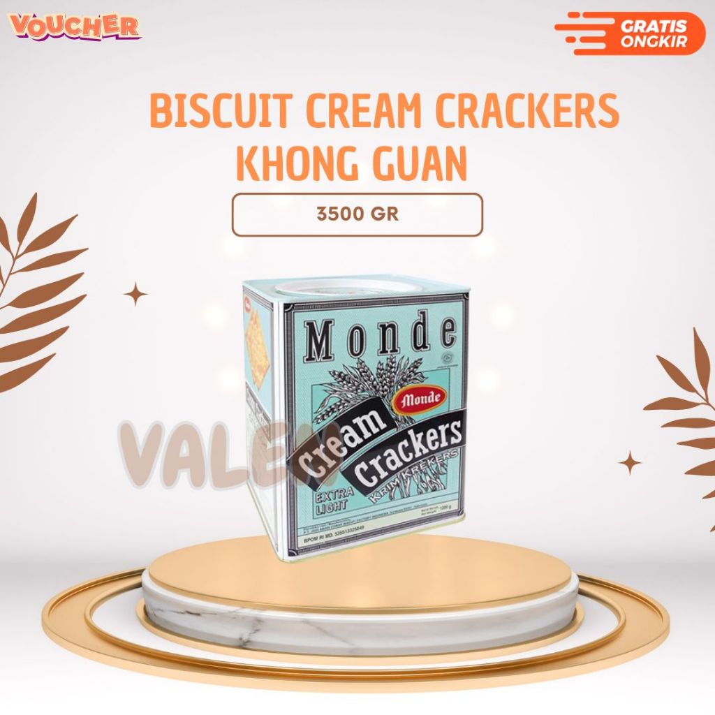 

Biskuit Kaleng - Khong Guan Biscuit Cream Crackers 3.5 Kg - HALAL
