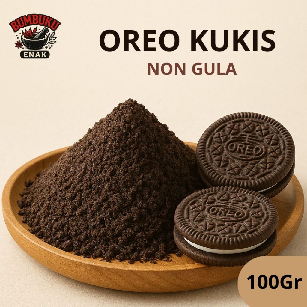 

Bumbu Tabur Rasa Oreo Kukis Bubuk Minuman Non Gula 100gr – Sensasi Rasa Manis Tanpa Takut Gula, Solusi Topping Sehat!