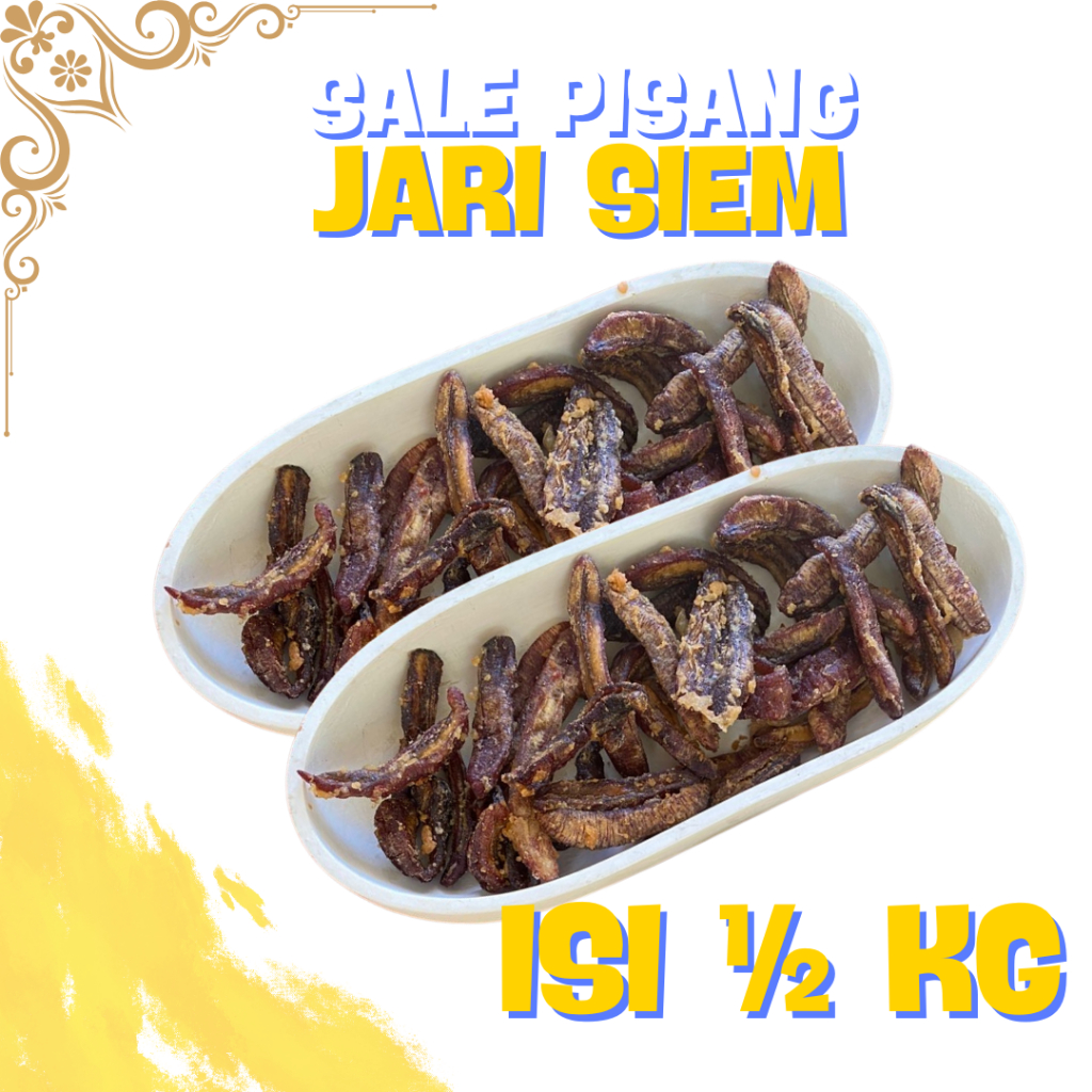 

SALE PISANG JARI SIEM 1 KG / MANIS / LEGIT / EMPUK / NIKMAT / LEZAT / KHAS NUSANTARA CAMILAN VIRALLL