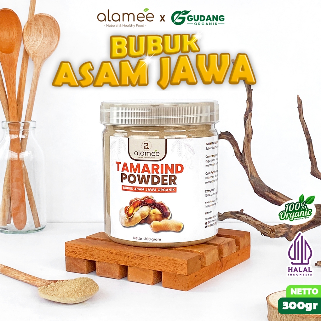 

ALAMEE Bubuk Asam Jawa Tamarind Seasoning Poweder Murni Tanpa Campuran Bumbu Masakan Dapur 300gr