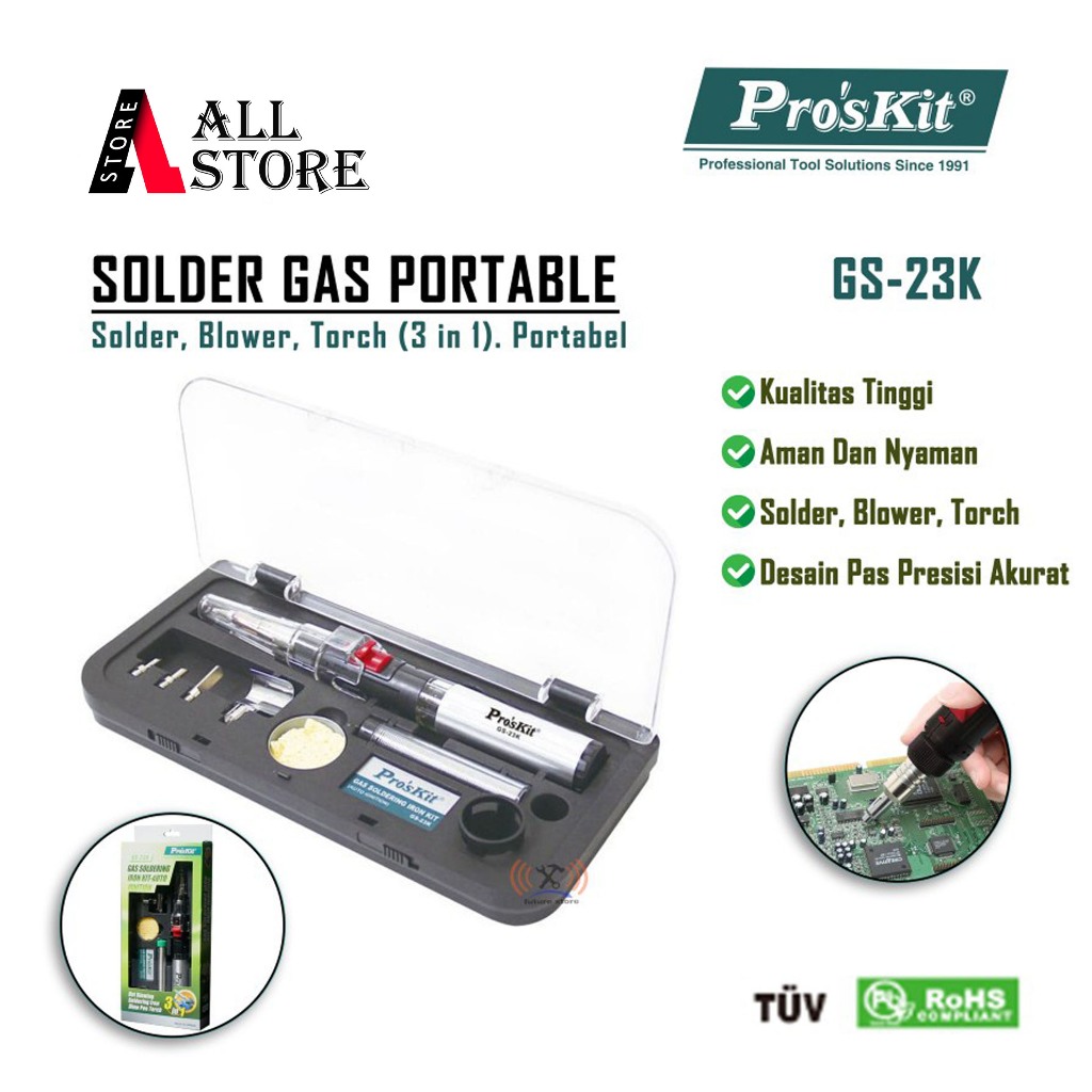 PRO'SKIT GS-23K Solder Gas Porteble Pengapian Otomatis Original
