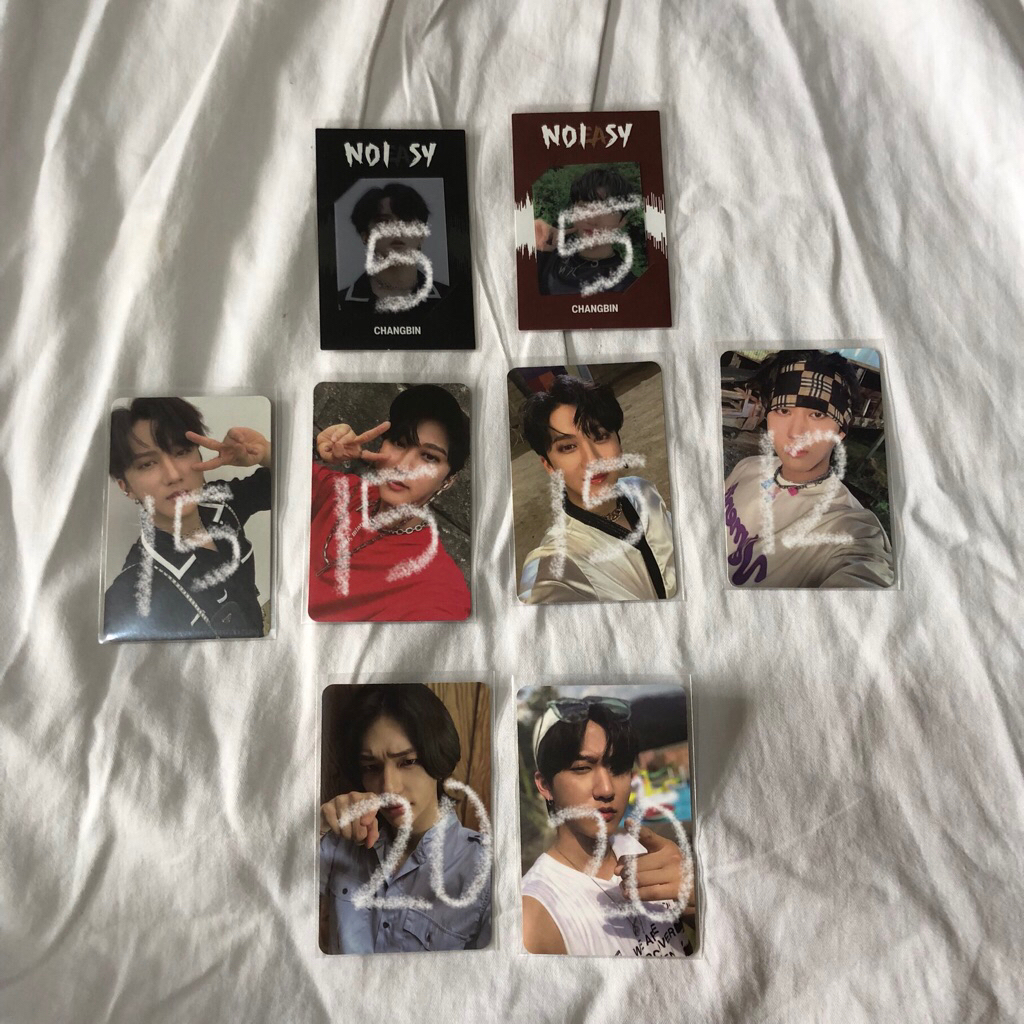 photocard official stray kids changbin hyunjin noeasy