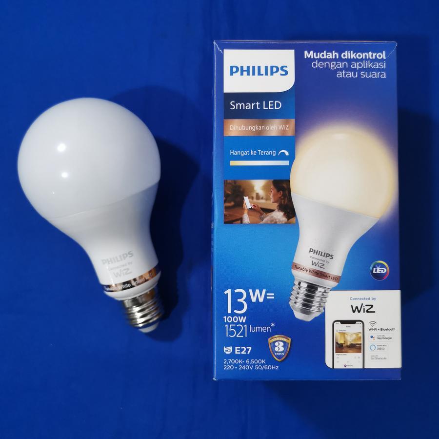 Lampu Bohlam LED Smart Wifi Bluetooth Wiz 13W Philips