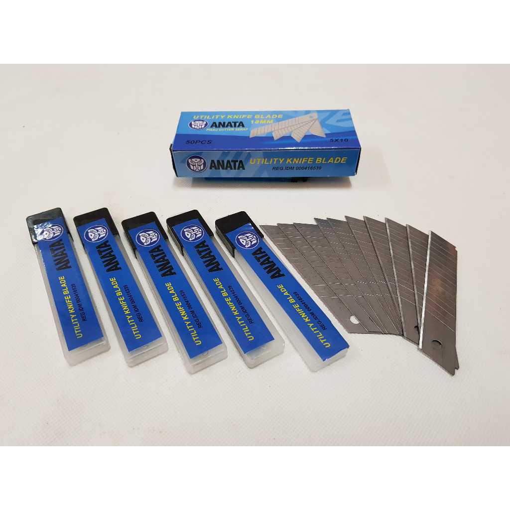 

ISI PISAU CUTTER ANATA 18MM (50 PCS)