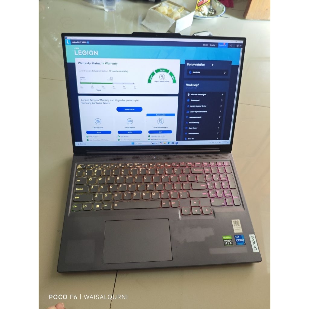 Lenovo Legion Slim 5 16IRH8 i7 13700H RTX 4060 laptop gaming bekas render arsitek seken x rog loq