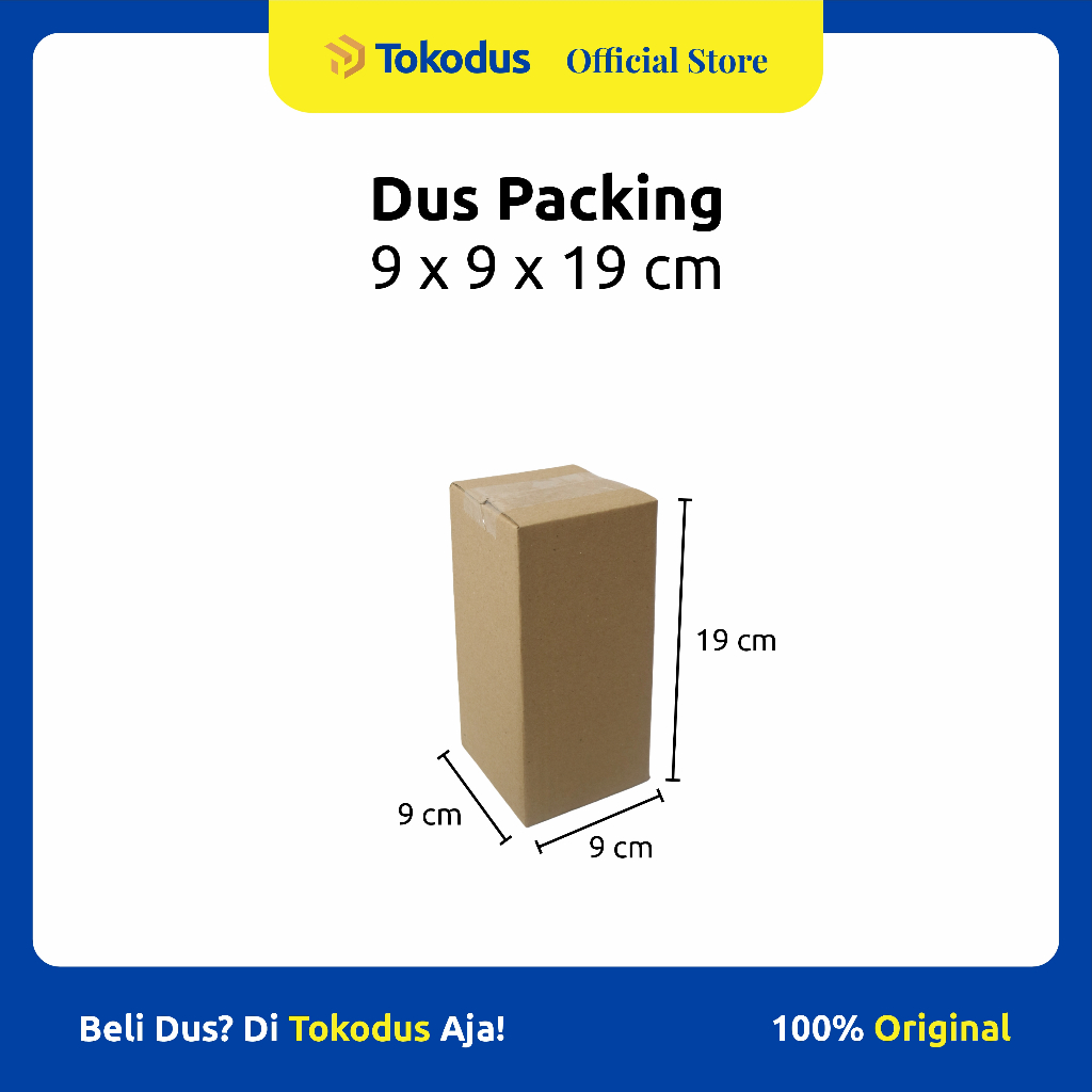 

Kardus Polos uk 9 x 9 x 19 cm | Kardus Packing | Kardus Murah | Dus Kemasan - Tokodus Katapang