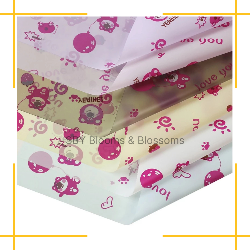 

KB84 Kertas Buket Motif Kartun Anak LOTSO Wrapping Cellophane / Kertas Kado Anak Corak Eceran