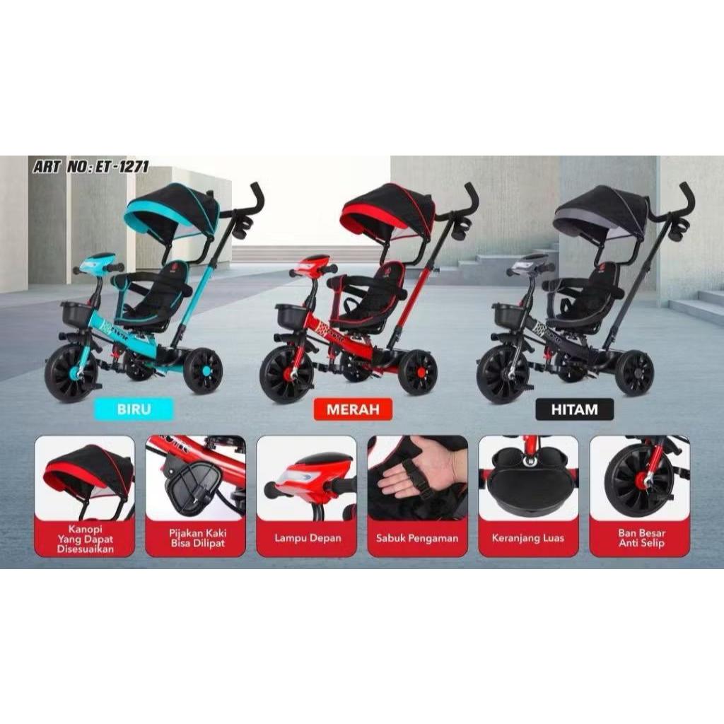 Magic Stroller Kereta Dorong Bayi stroller lipat sepeda anak lipat stroller traveling