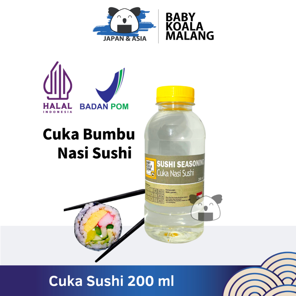 

CUKA Bumbu Nasi Sushi 200 ml Halal | Cuka Sushi -BKM
