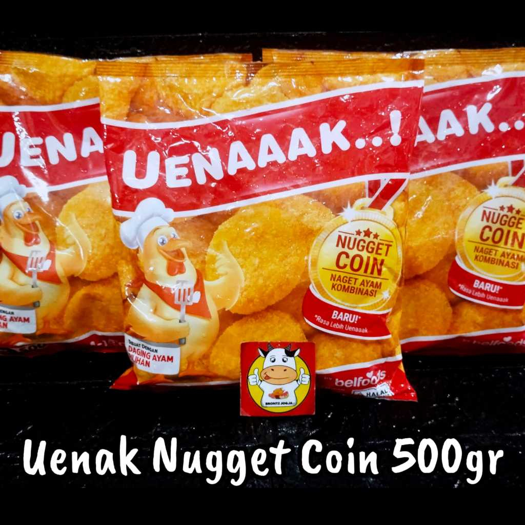

BELFOODS SMALL CHICKEN NUGGET COIN 500GR - UENAAK SMALL CHICKEN NUGGET COIN 500GR - FROZEN FOOD - BRONTZ JOGJA