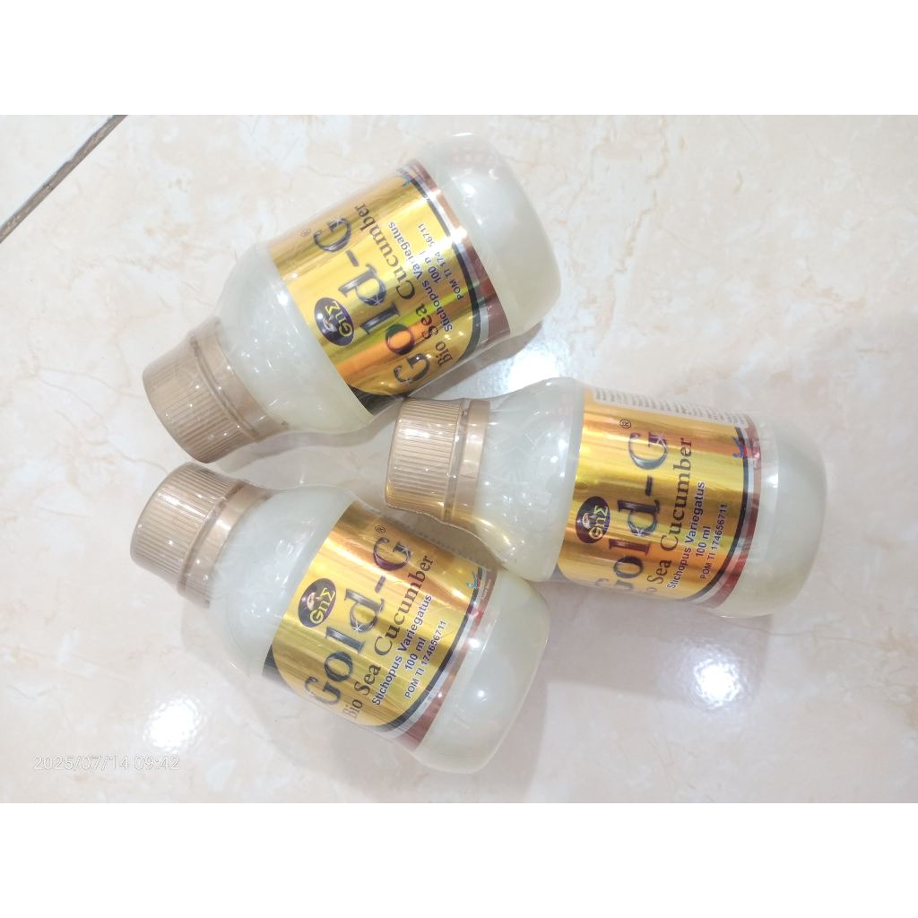 Gold G Bio Sea Cucumber 100ml 100% - Gamat Emas Cair