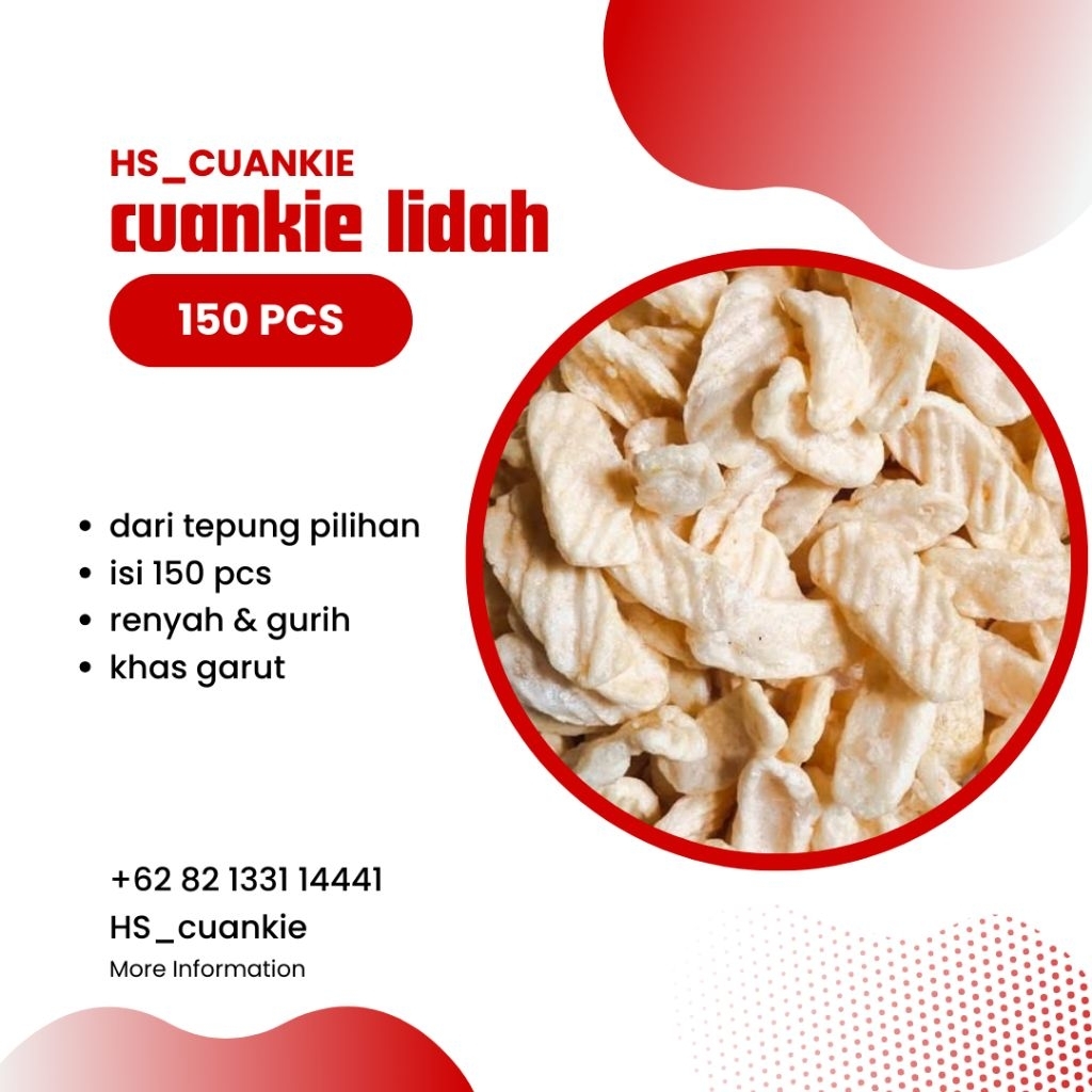 

TERMURAH | CUANKI LIDAH 150 PCS