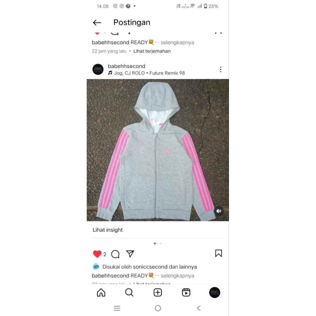 HOODIE ZIPPER ADIDAS