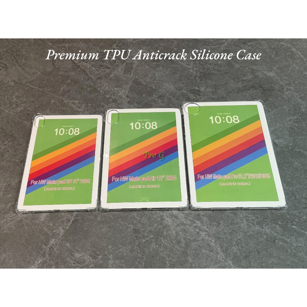 Huawei MatePad Pro 13.2" MatePad Air 12" MatePad SE 11" Anticrack Case Soft TPU Silicone Antishock