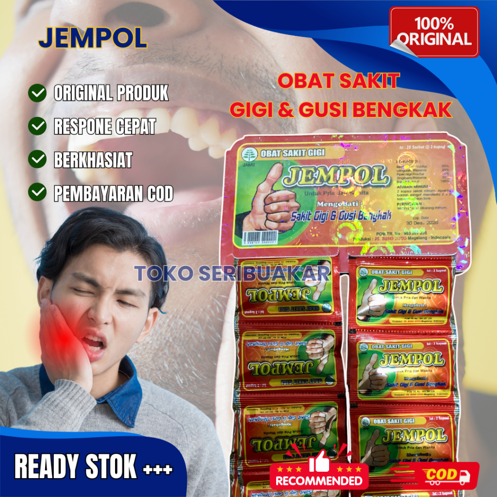 

JEMPOL OBAT SAKIT GIGI & GUSI BENGKAK ORIGINAL