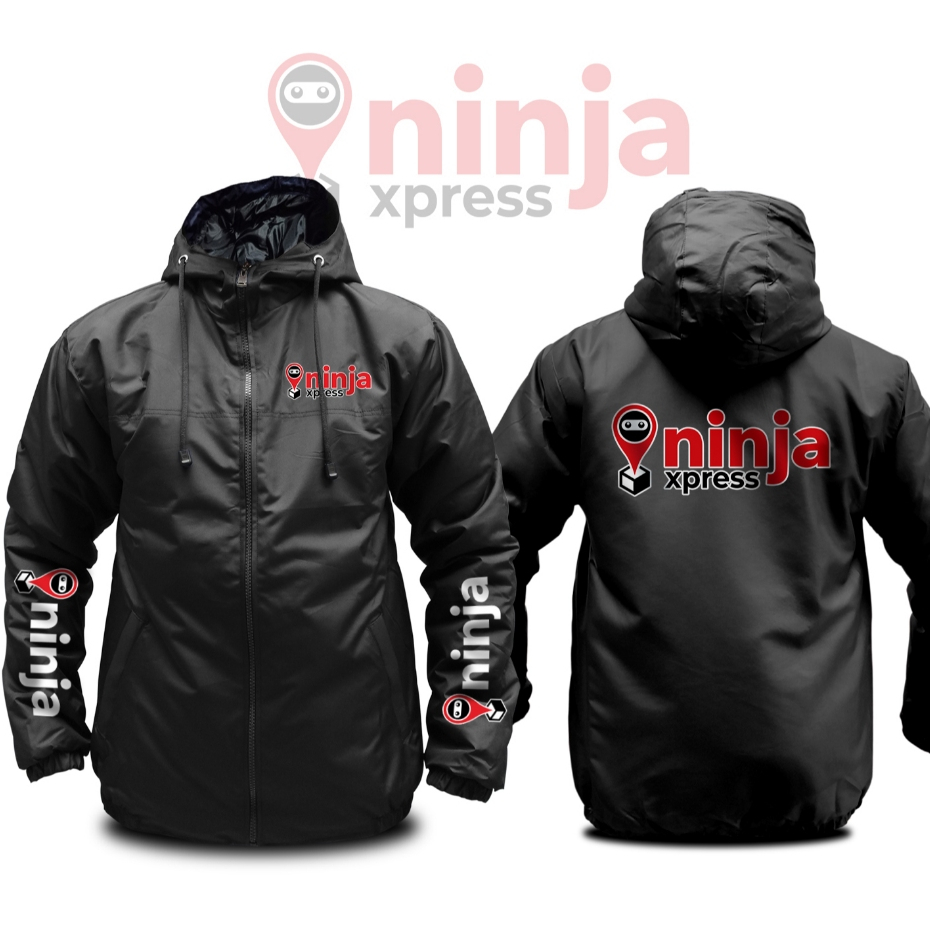 Jaket Ninja Express Parasut Semi WF Jaket Kurir Bisa Custom Logo