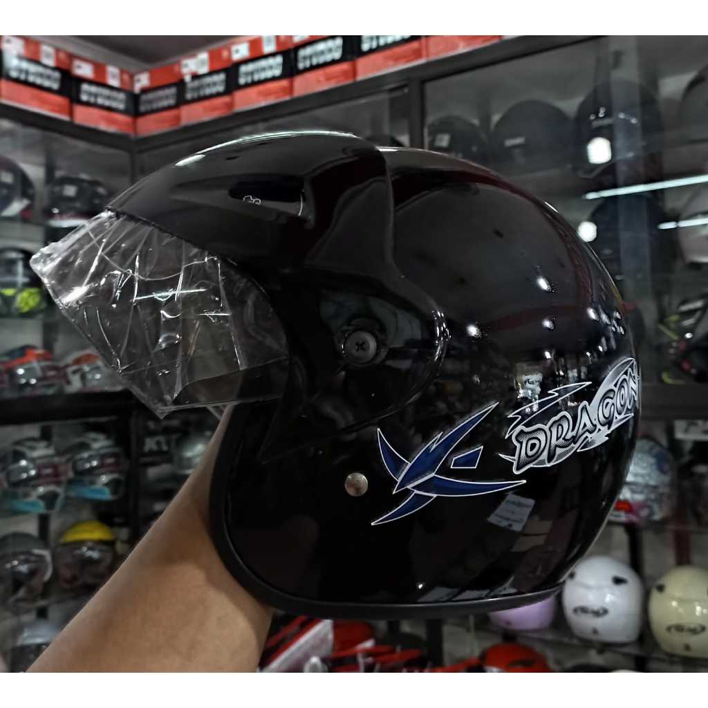 HELM SNI CTR / AJS PET VARIAN WARNA KOMPLIT VISOR SMOKE/CLEAR