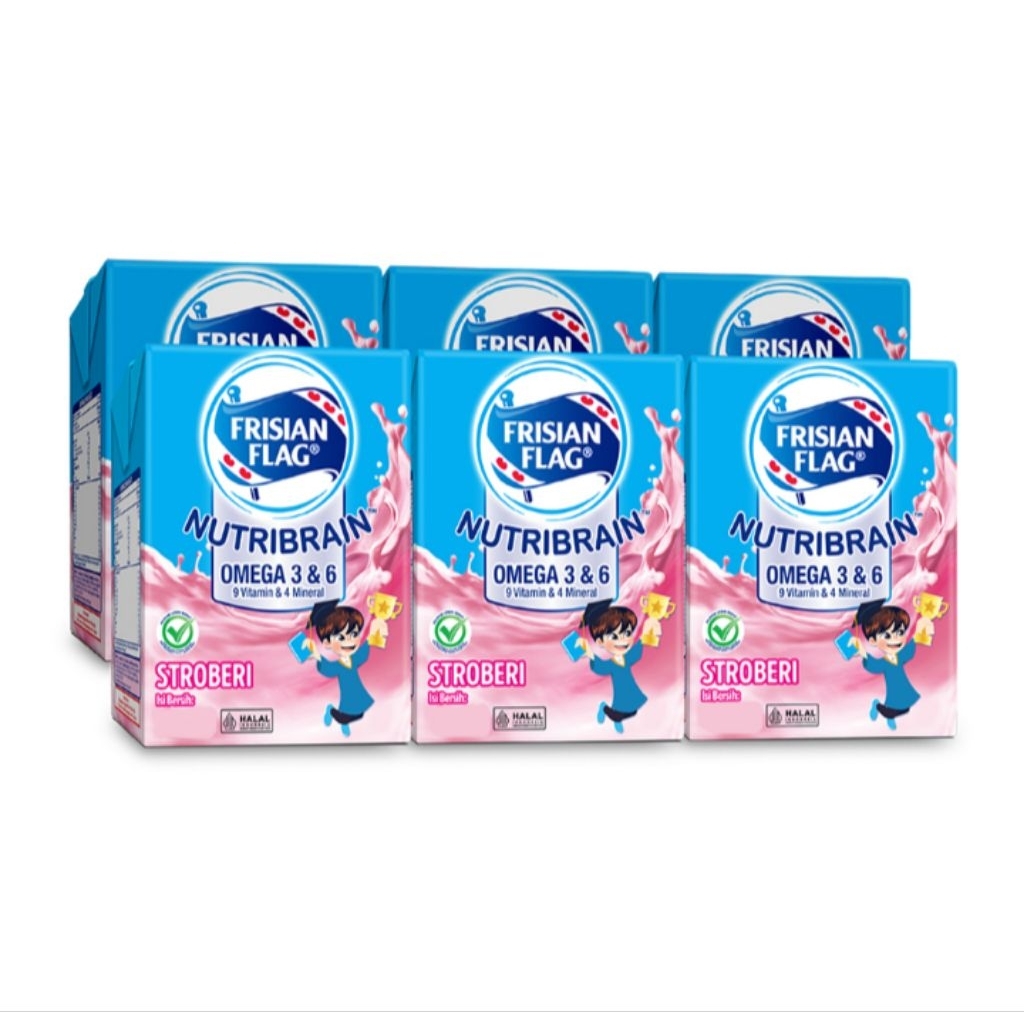 

Frisian Flag Milky Susu UHT Stroberi 6 x 110ml