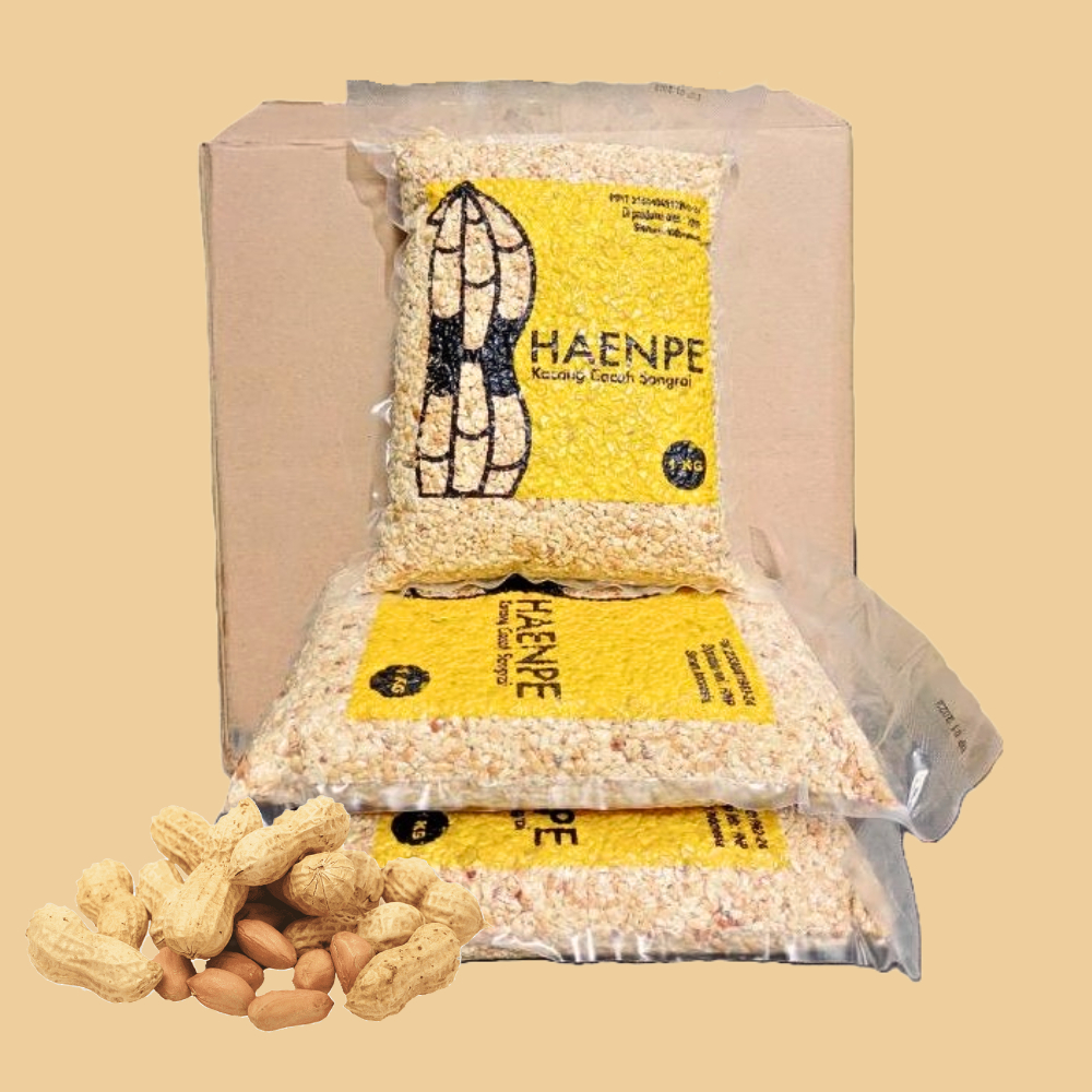 

REPACK Haenpe Kacang Cacah Sangrai 250gr / Kacang Tumbuk / Peanut / Kacang Caca