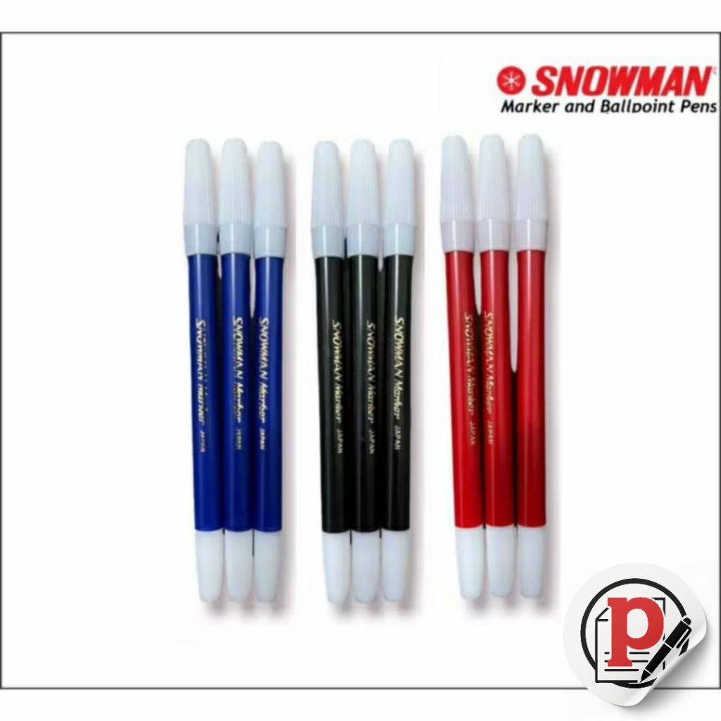 

SNOWMAN SPIDOL KECIL MARKER PENCIL HITAM MERAH BIRU