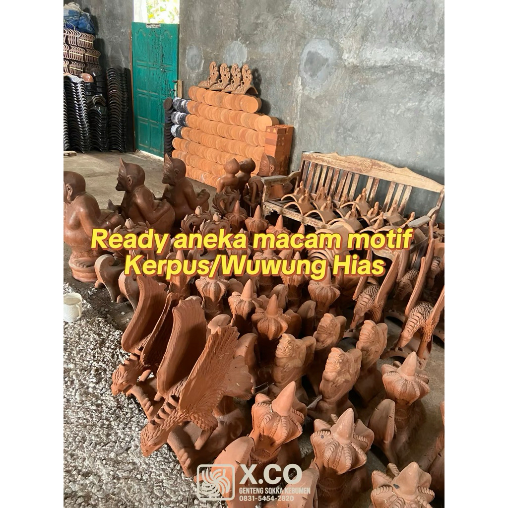 Aneka macam motif Wuwung Hias ujung dan wuwung tengah murah