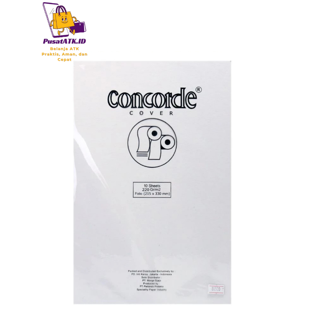 

KERTAS COVER F4 CONCORDE/ Concord 220 ISI 10