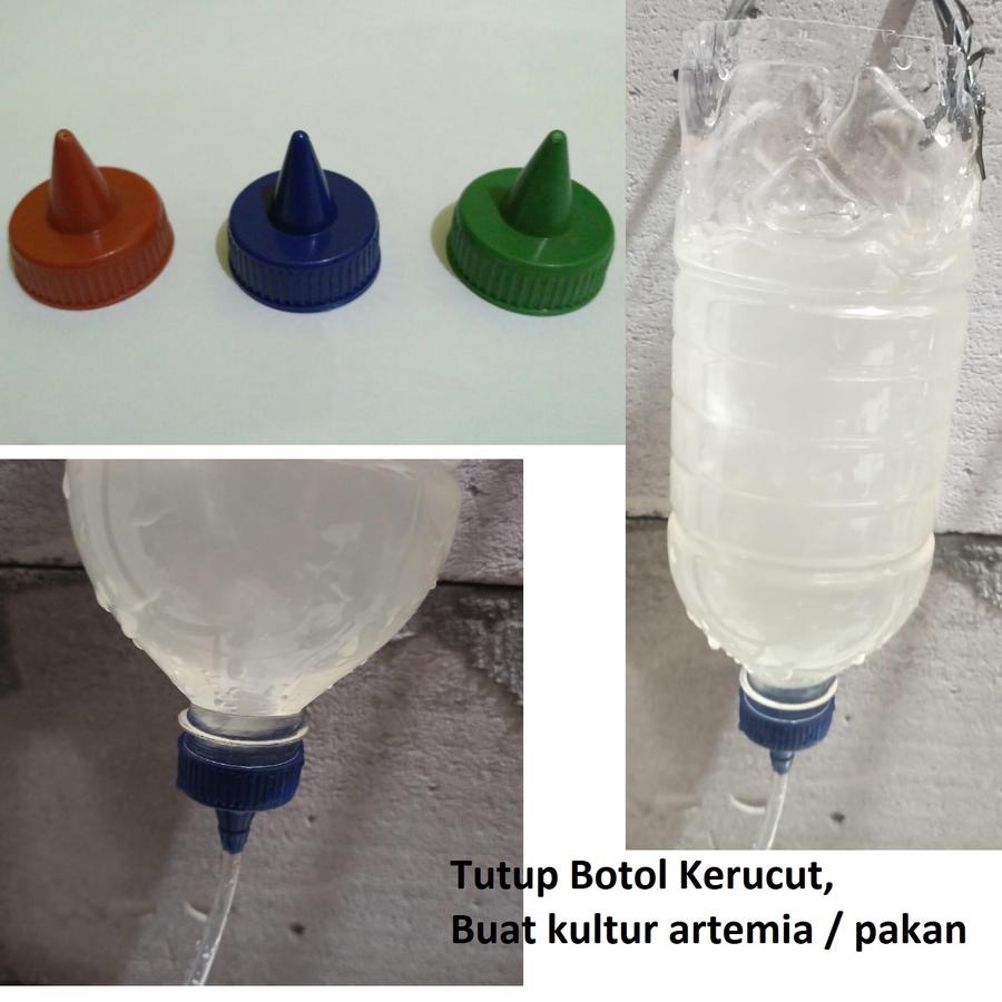 Tutup botol kultur artemia kutu air cacing cutera cupang guppy aqua toko cica murah