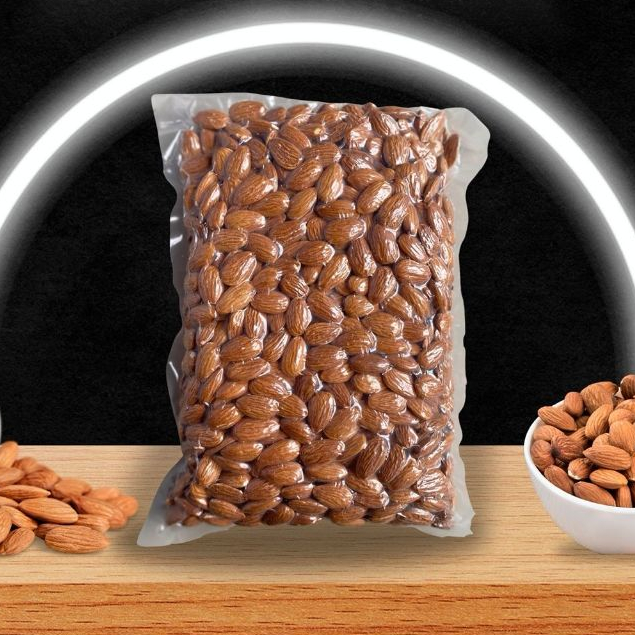 

Kacang Almond Panggang Almon Oven Matang Kupas Jumbo 27/30