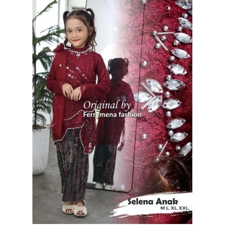 Promo Baju Kebaya Anak TK SD Payet Terbaru / Baju Kartini Anak / Kebaya Wisuda Selendang Anak