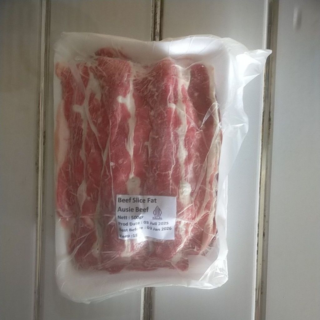 

Beef Slice Fat 500gr / Beef Slice Tipis