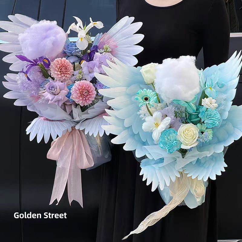 

Kertas Buket Bunga motif Sayap | Wings Flower Paper Wrap DIY