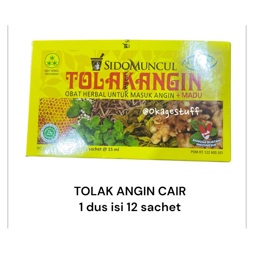 

TOLAK ANGIN CAIR 1 Pak isi 12 sachet