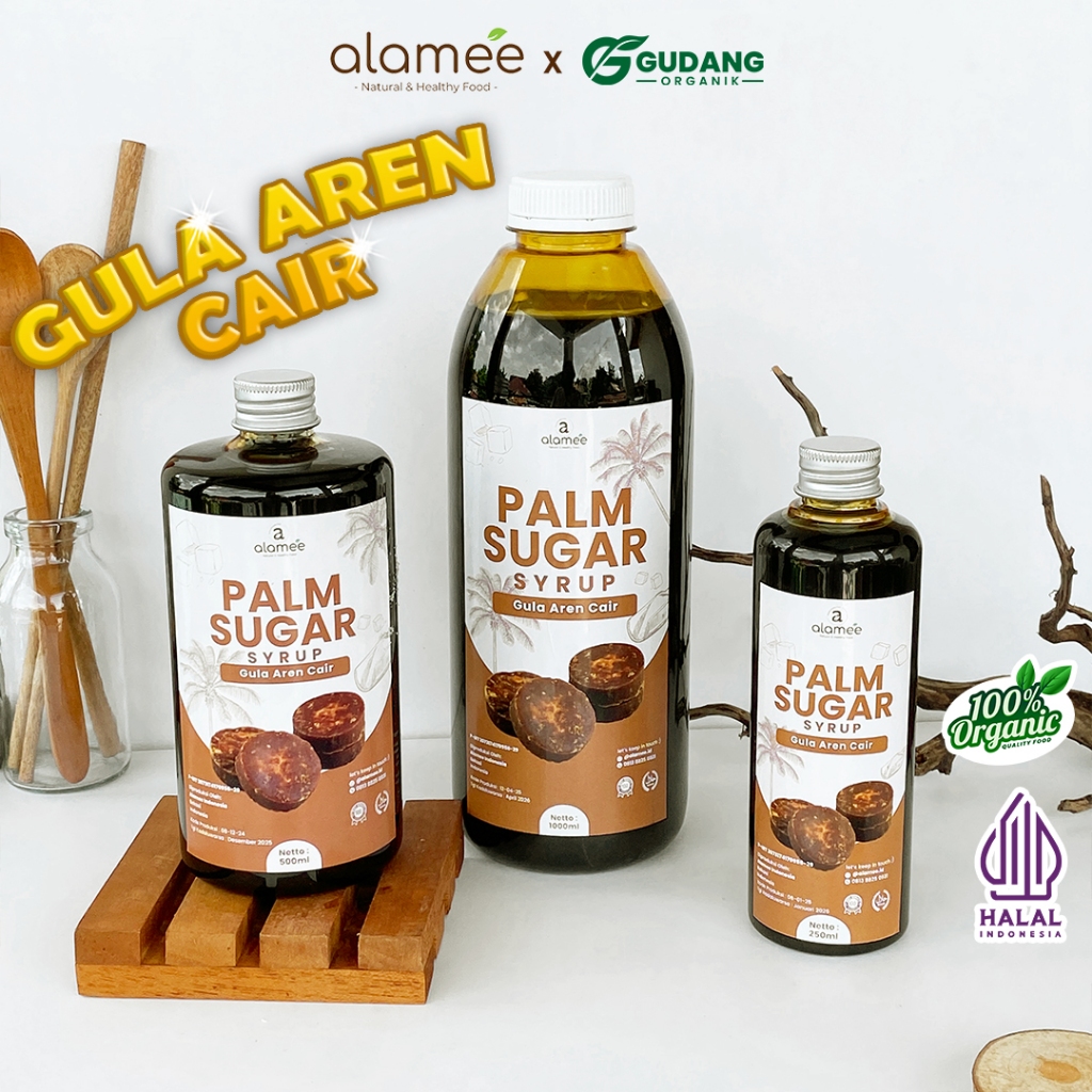 

ALAMEE Gula Aren Cair Murni Organik Pure Liqud Palm Sugar Syrup