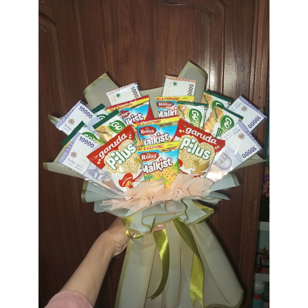 

buket snack dan uang