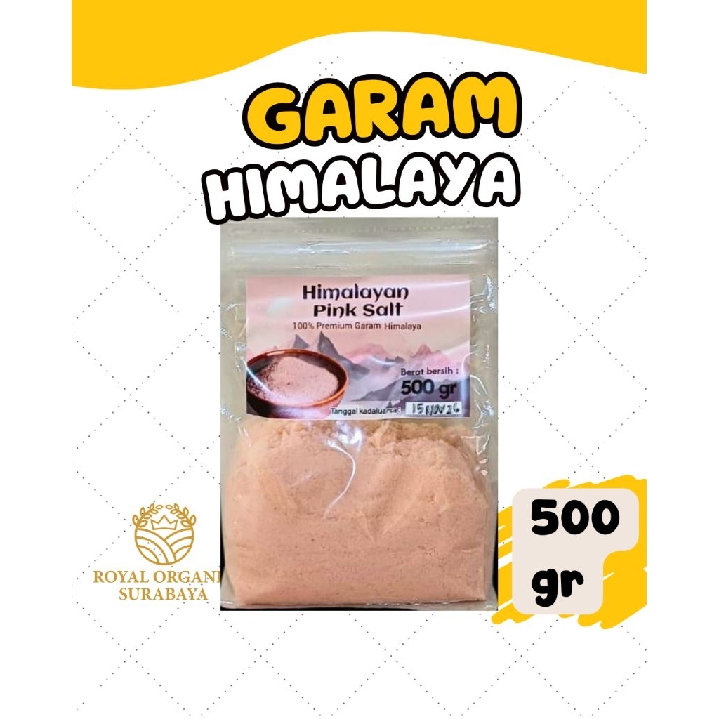 

Natural Himalayan Pink Salt 500gr