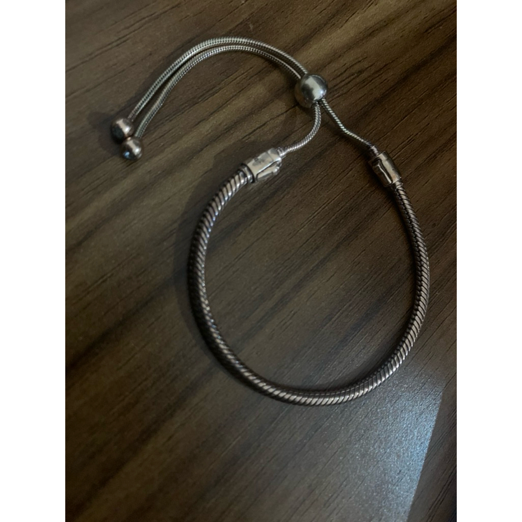 preloved pandora snake slider bracelet Rose gold