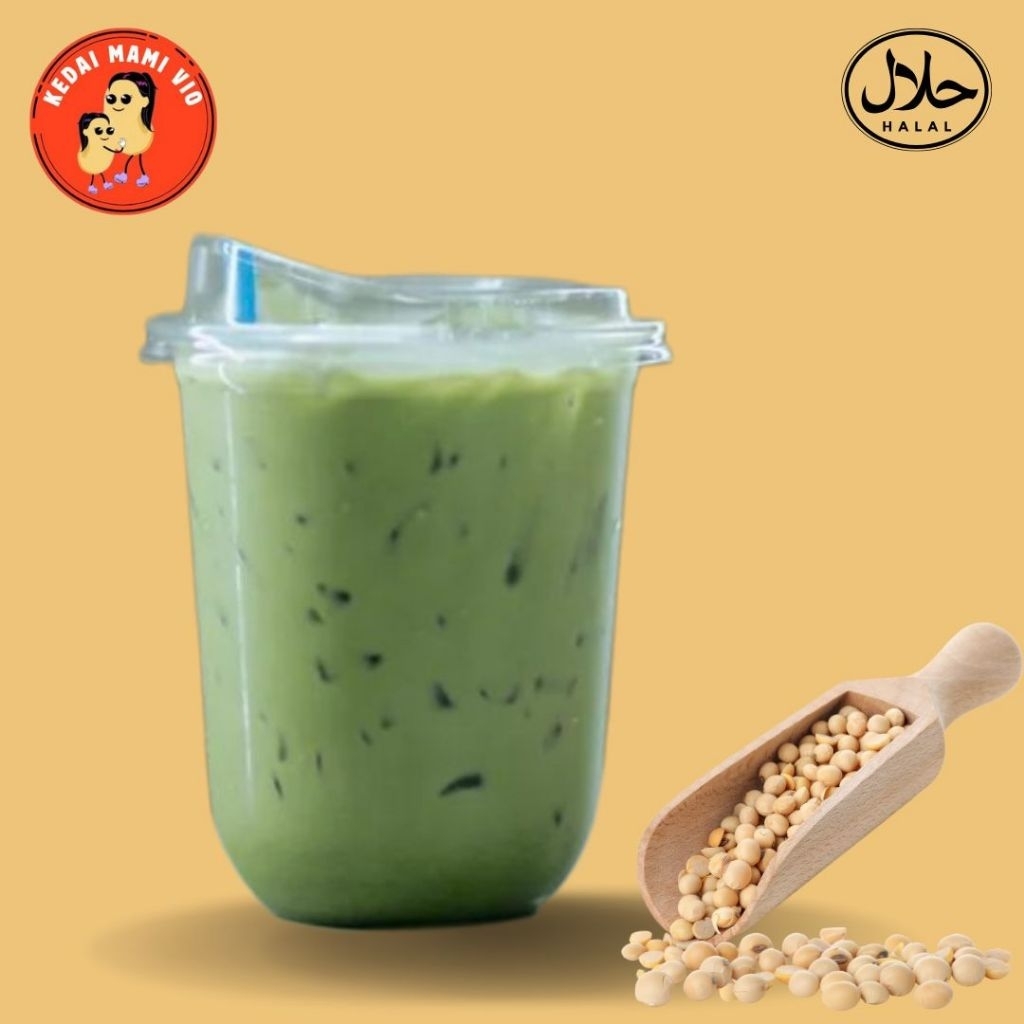 

susu kedelai susu soya matcha kedai mami vio karawang