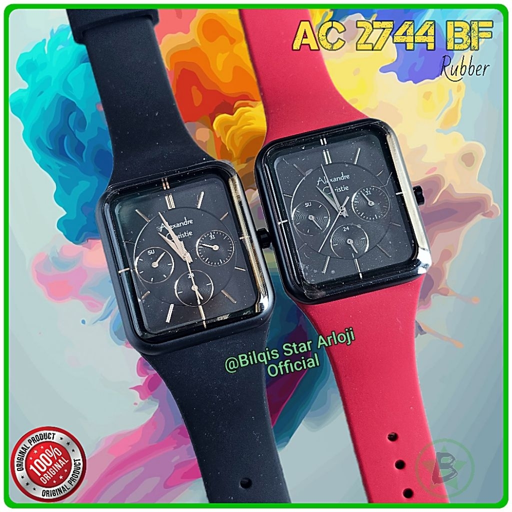 Alexandre Christie Wanita Kotak Ac 2744 BF Tali Karet Original