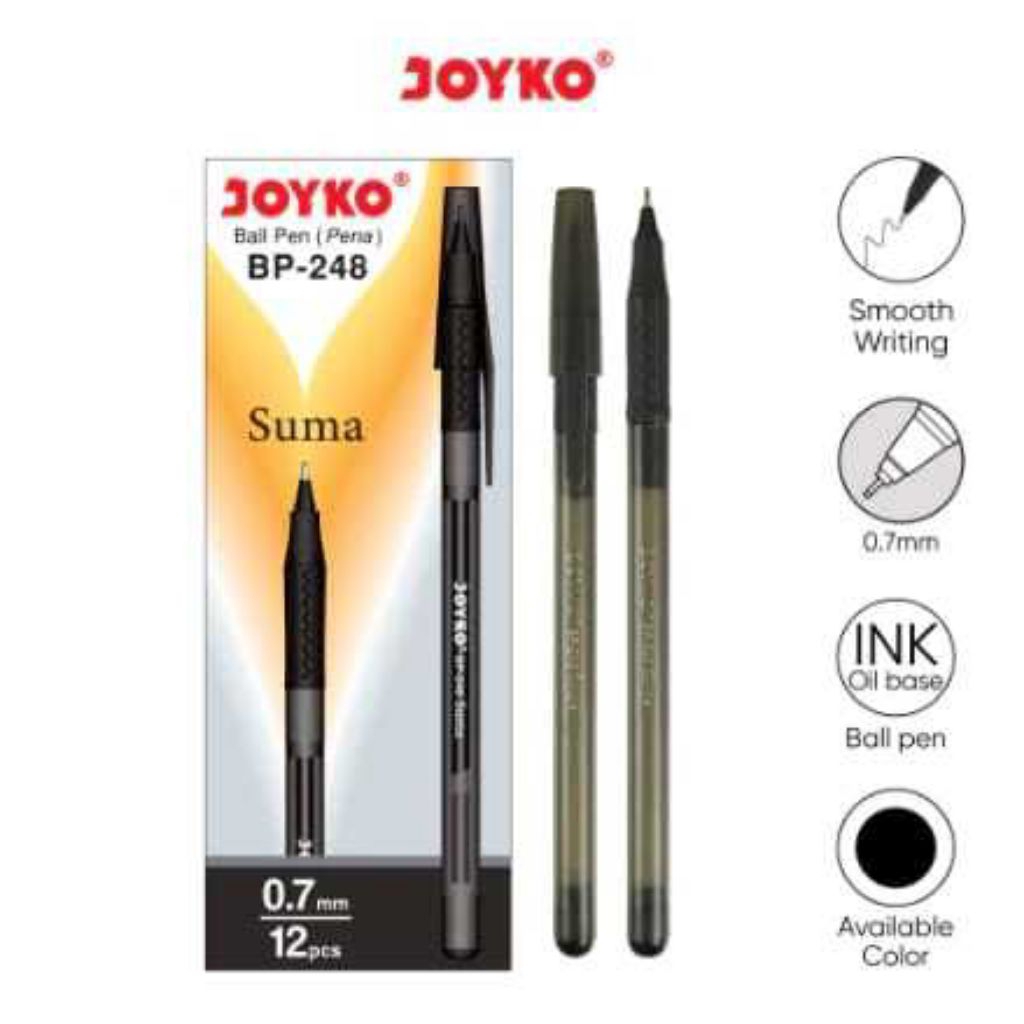 

PENA JOYKO 1 PAK ISI 12 | PULPEN TULIS BOLPEN TULIS HITAM PENA GAMBAR ANAK SEKOLAH KANTOR