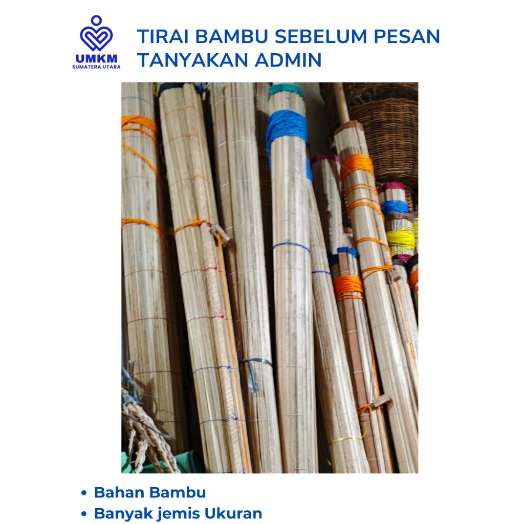 TIRAI BAMBU UKURAN 3 M X 2 M / KRE BAMBU UKURAN 3 X 2 M / TIRAI TAMAN / TIRAI 3 METER / TIRAI TERAS 