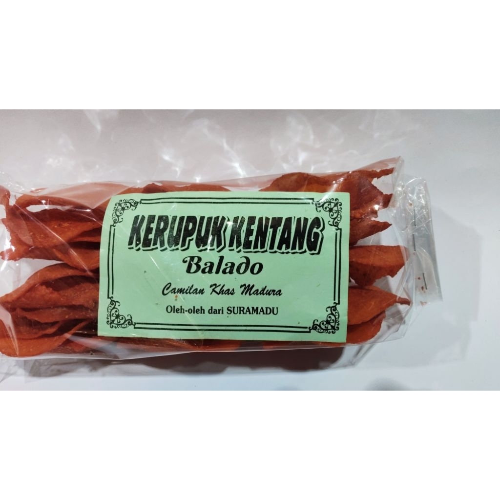 

KERUPUK KENTANG BALADO MENTAH, BERAT 200g