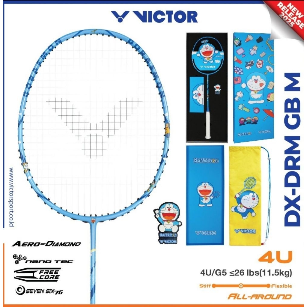 RAKET VICTOR DRIVE X  DORAEMON BOX