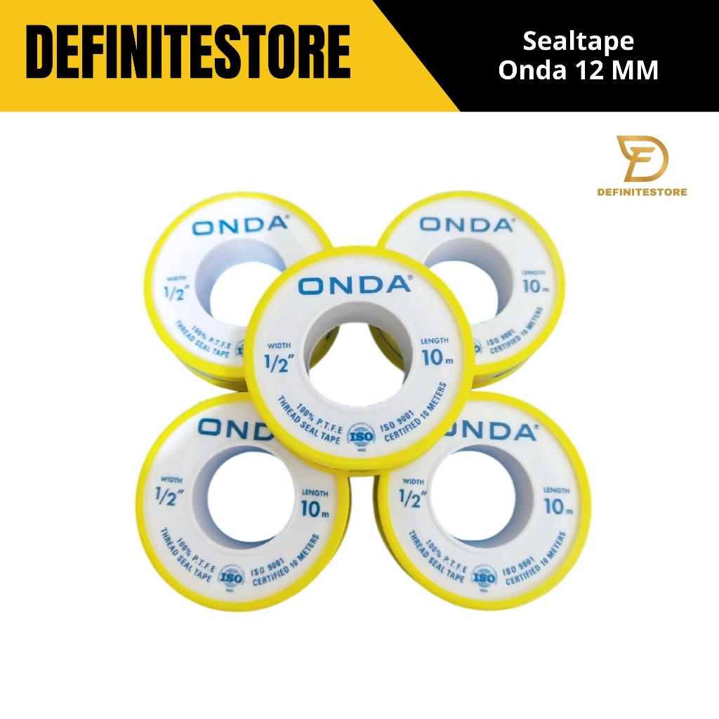 Sealtape ONDA 12mm x 10m Lakban Pipa Air Anti Bocor Teflon Tape Kran Sambungan Pipa Kran Air Fitting