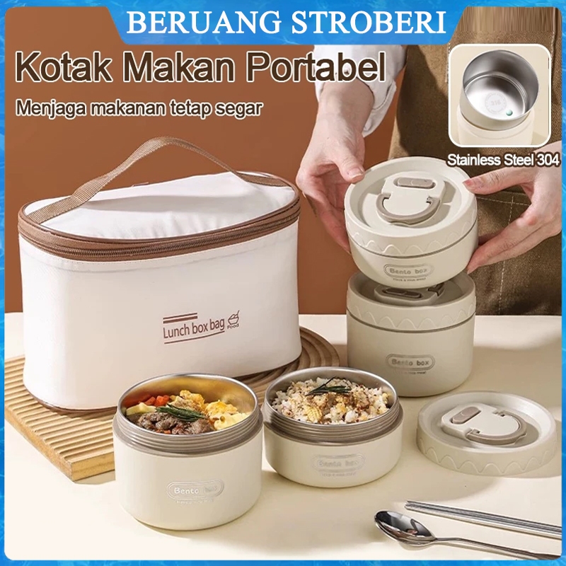 Lunch Box Set Rantang Stainless Steel 304 / Lunch Box Stainless