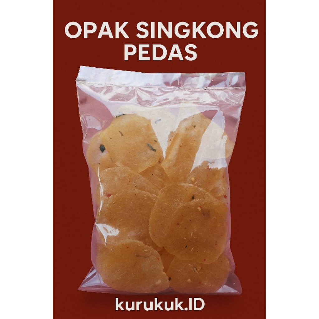 

Opak Singkong Rasa Pedas/Enyek Enye/Kecimpring Sedia 250g/500g/1000g