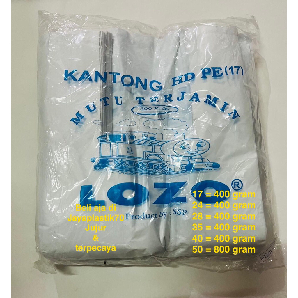 Kantong plastik kresek HD warna PUTIH